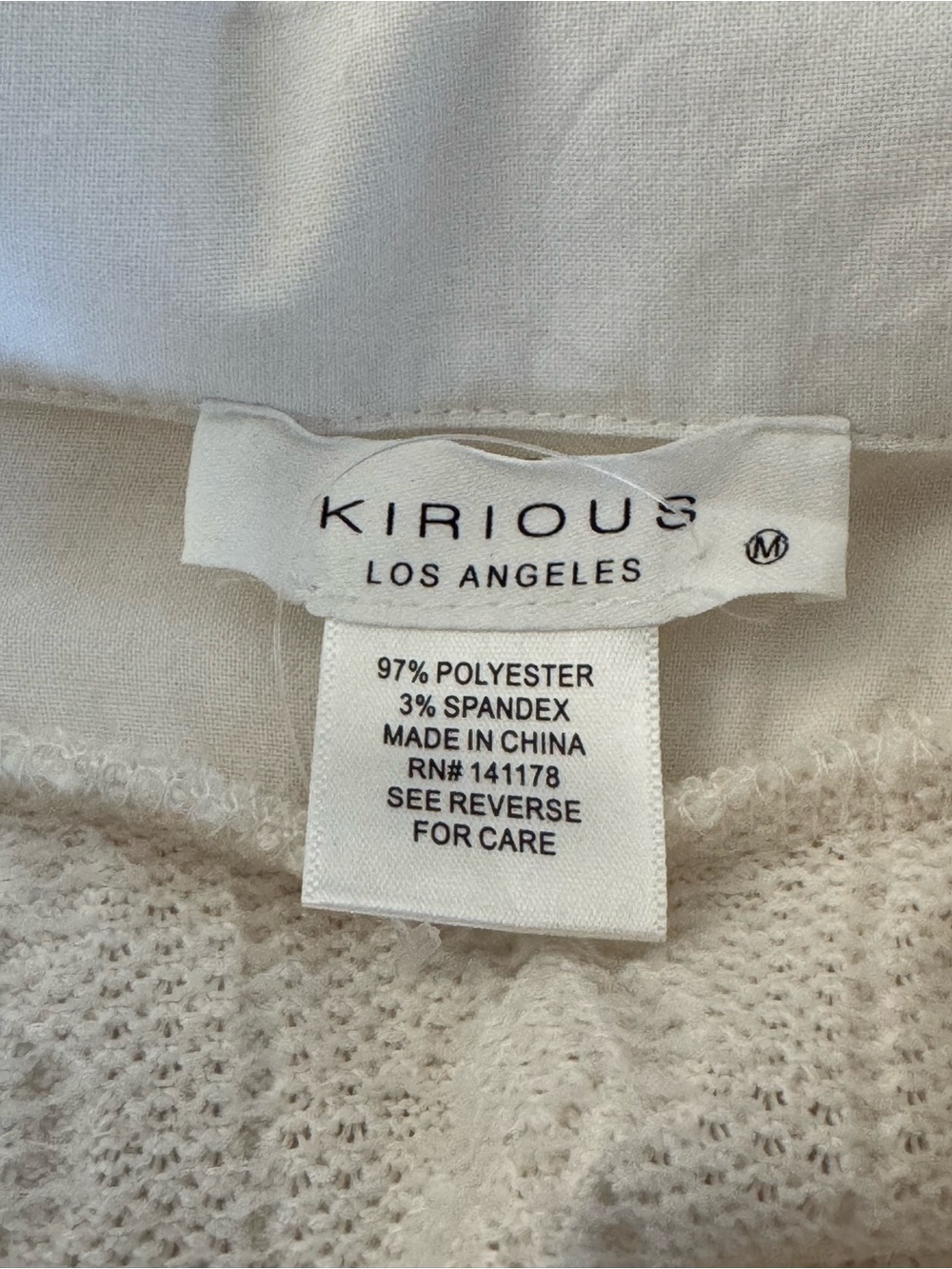 Women's Cream Cable Knit V-Neck Sweater Vest top medium - Picture 7 of 7